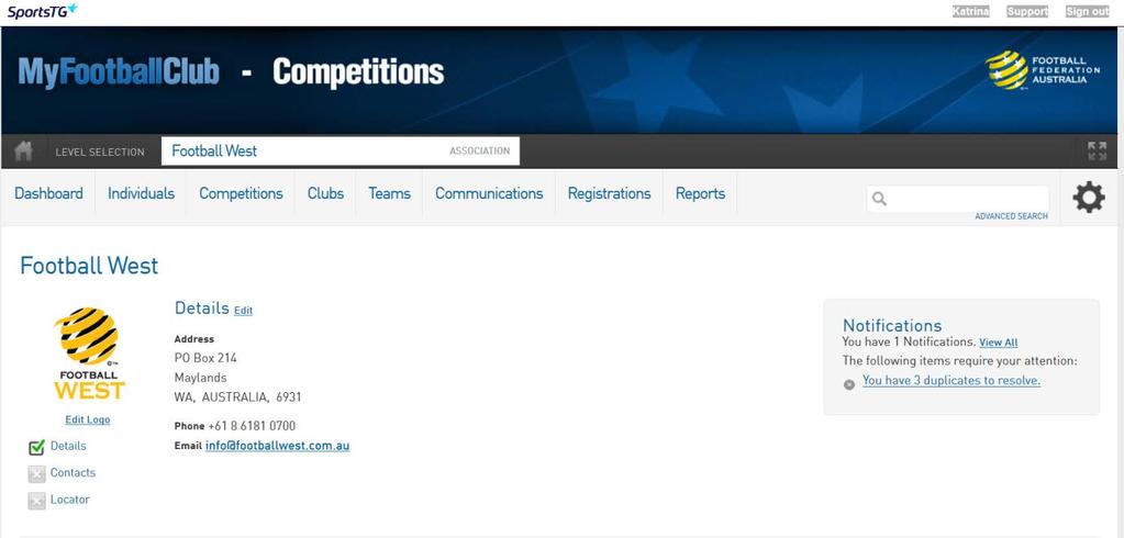 Click on the logo for the STG Competitions database that you would like to login for. Step 5 STG Competitions Home Page 1.