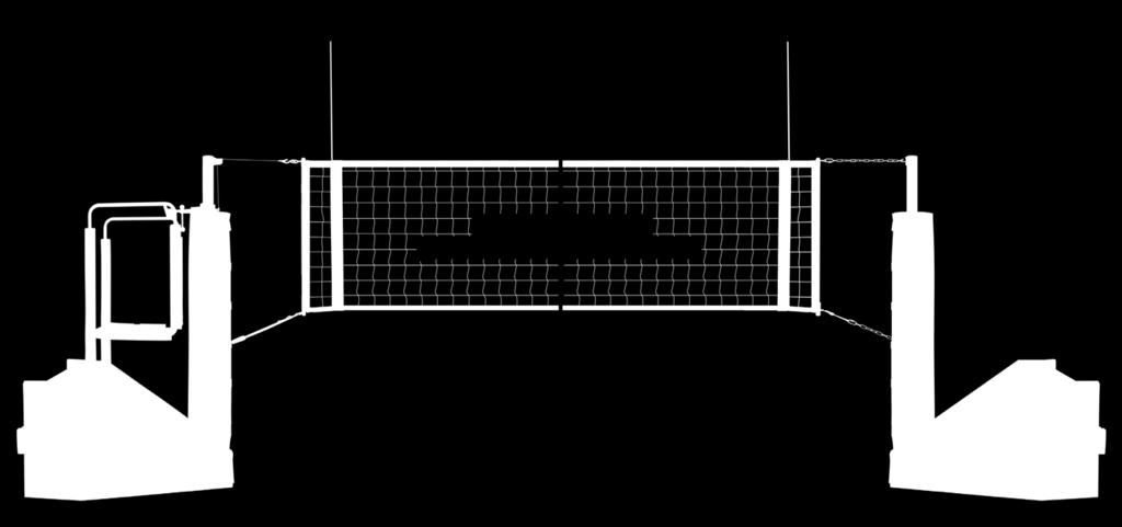 5-inch or 4-inch posts to create a net system on virtually any court without the use of floor sleeves (posts may need to be shortened).