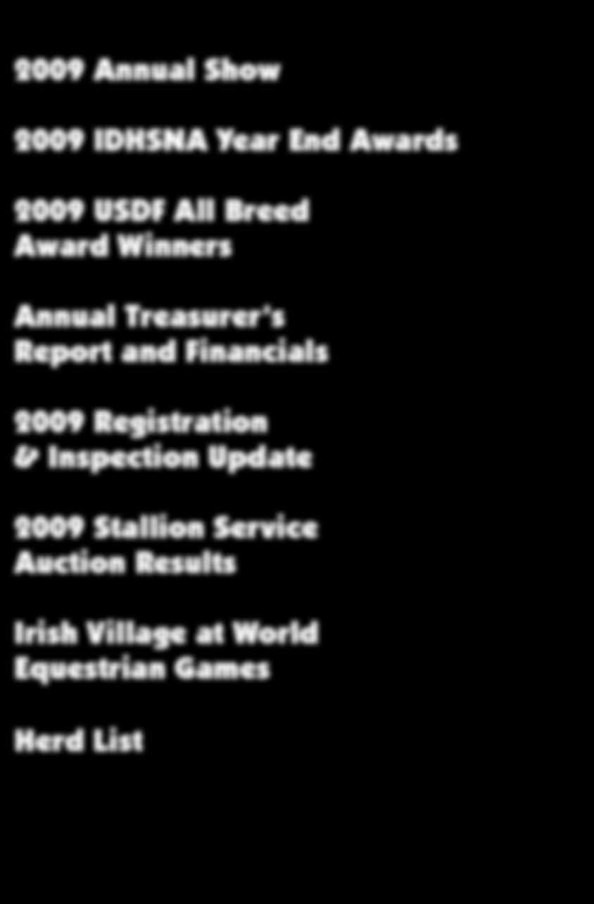 Equestrian Games Herd List IDHSNA SINCE