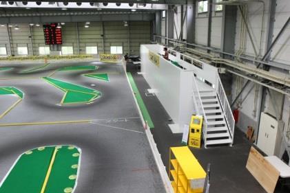 (asphalt) Drift Carpet track (2nd floor) Facilities There are pit tables and chairs for each track.
