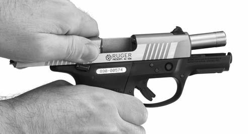 TO LOAD AND FIRE Practice this important aspect of safe gun handling with an unloaded pistol until you can perform each of the steps described below with skill and confidence.