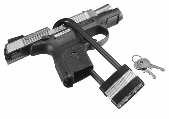 Use the Correct Lock: While the basic locking device is substantially similar for all Ruger firearms, due to the different shapes of the many Ruger firearms, some firearms utilize different locking