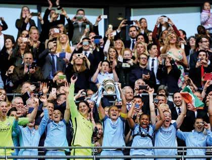 WOMEN The 2016-17 season was an unforgettable one for Manchester City, who not only captured all three domestic trophies, but also achieved historic success on the European stage, competing in their
