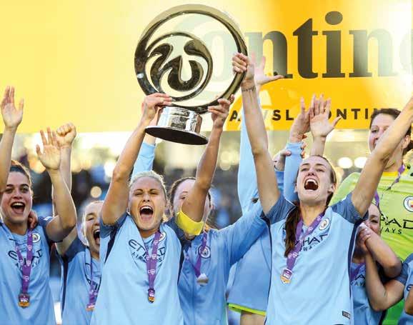 SPOTLIGHT: MANCHESTER CITY S STELLAR SEASON Manchester City had a stellar 2016-17 season, completing the domestic treble of the FA Women s Super League trophy (2016), the FA WSL Continental Tyres Cup