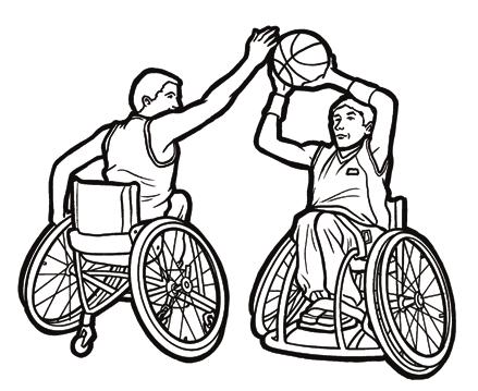 ENGLISH FOR THE GAMES Wheelchair Basketball When athletes come together from around the world to compete in the Olympic and Paralympic Games, they are