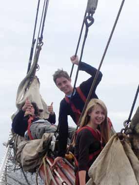 Tall Ships voyages give you the chance to learn to sail and develop important skills like teamwork, communication and leadership and this will look great on your CV!