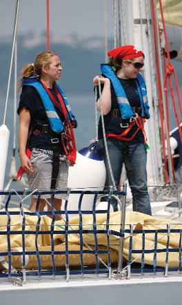 You will cover the whole RYA Competent Crew syllabus, which includes: Knowledge of sea terms and parts of the boat, rigging and sails Sail handling Ropework Fire precautions and fire fighting