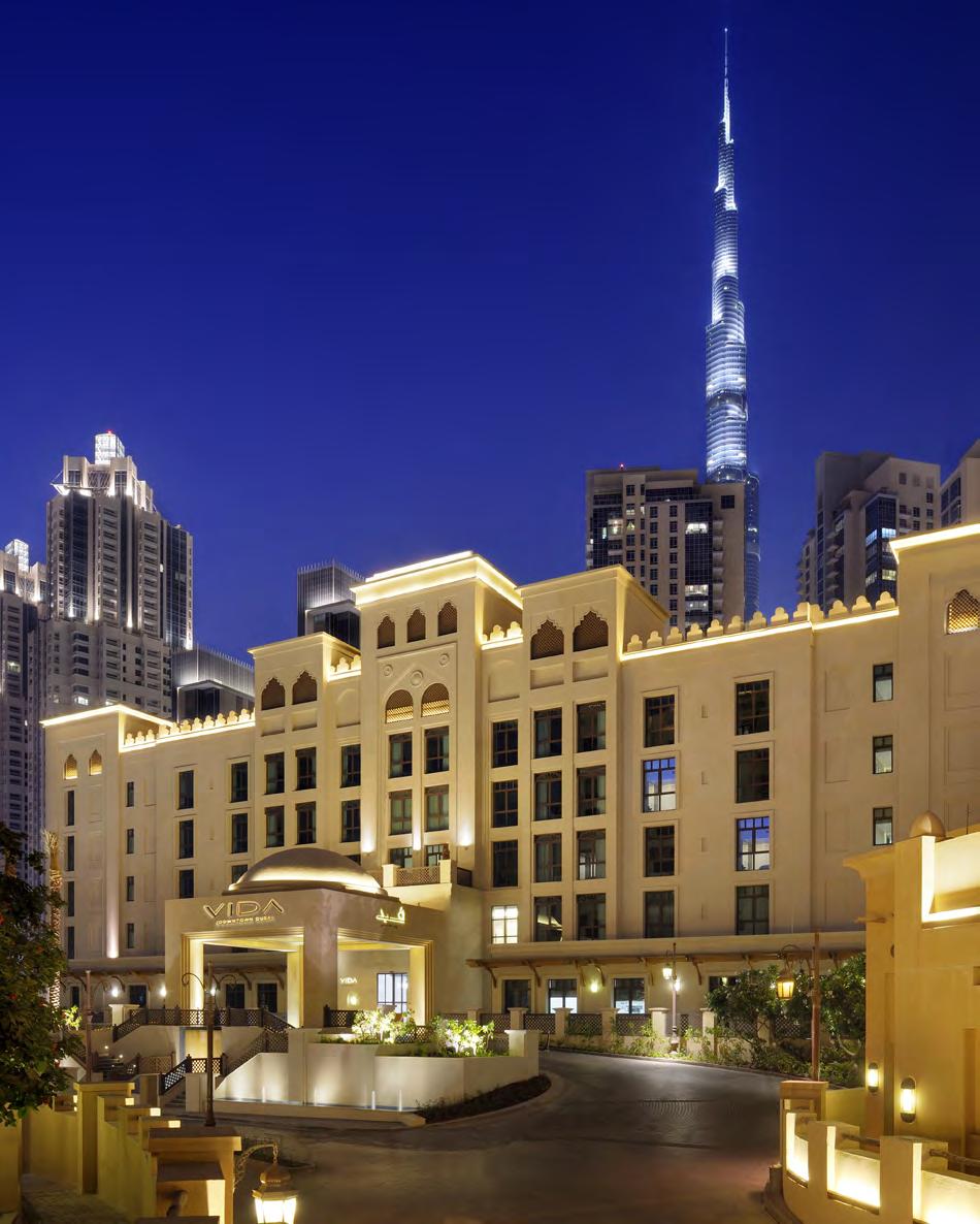 Vida Downtown Located in the Old Town District of Downtown Dubai, Vida Downtown places its guests right in the heart of the city, where golden traditions meet a glamorous urban metropolis.