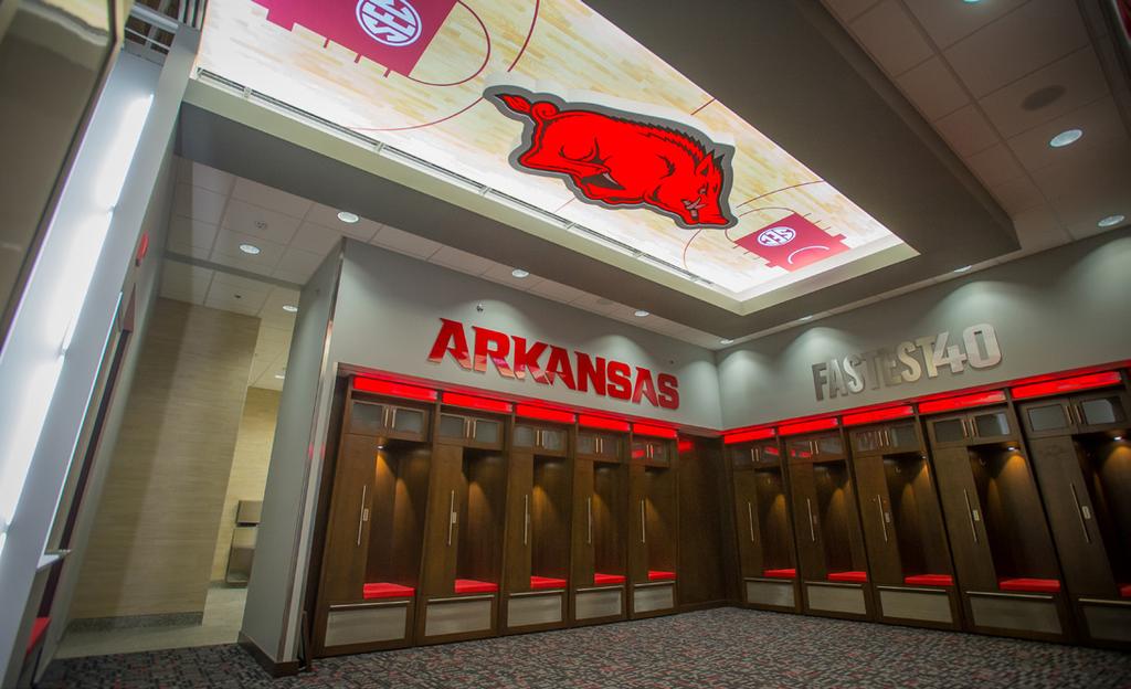 BASKETBALL PERFORMANCE CENTER The 66,000 square-foot Basketball Performance Center opened in the fall of 2015 and is the home of the Razorback