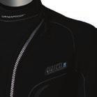 DOUBLE SEALS Generous double seals made from glide skin neoprene with zipper at