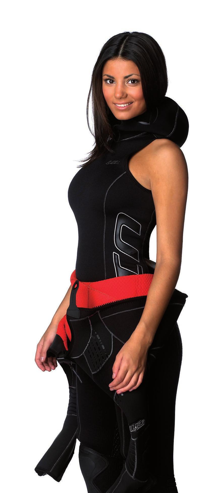 U1UNDERVEST PRODUCT SUMMARY Waterpoof coupled an anatomically sculpted 2 mm under vest to our