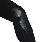 HINGE EFFECT Knee pad constructed to follow the leg movements.