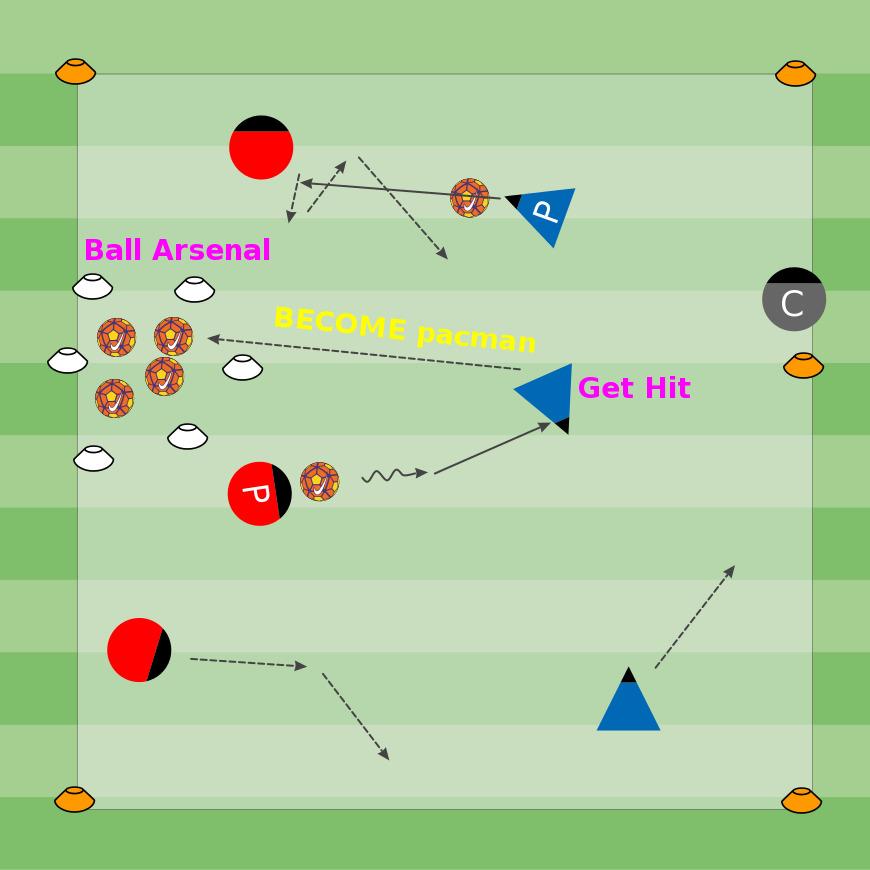 TRAINING SESSION: 8U - PASSING & RECEIVING 1 FALL 2017 To improve passing the ball - specifically the push pass To develop working with a teammate.