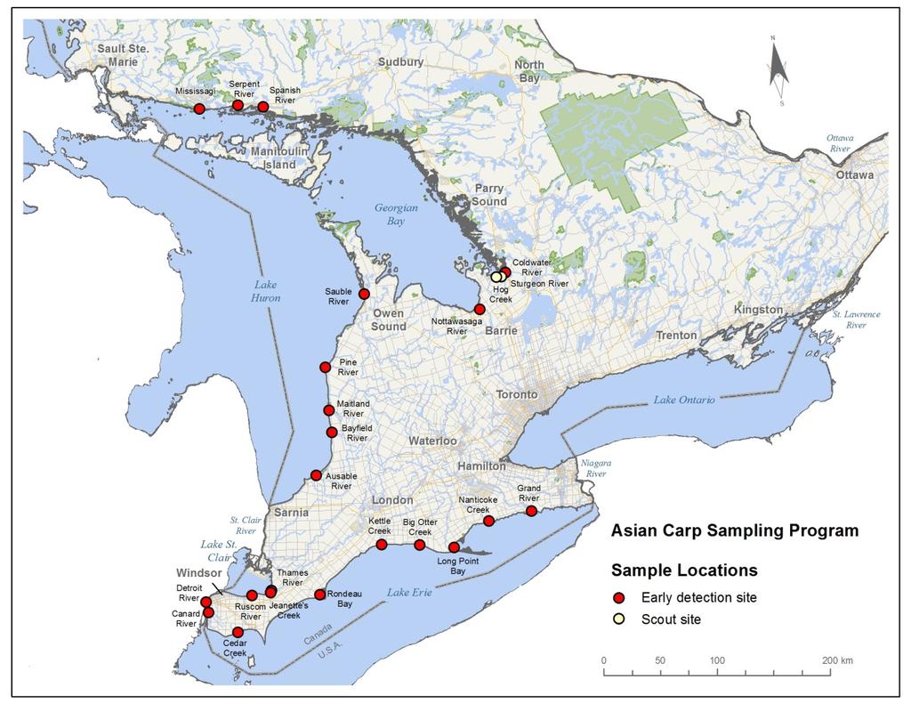 FIGURES Figure 1. 2013 Asian Carp Program (including Burlington and Sault Ste.
