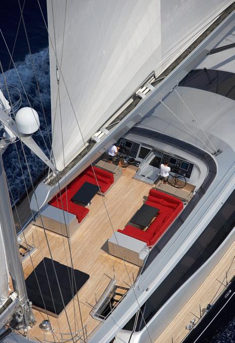 GENERAL The challenge of building Nirvana was driven by the first and foremost item in the design brief: To build a comfortable and well-performing yacht with luxurious interior spaces, with a