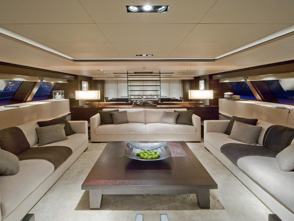 INTERIOR The yacht s interior, with a decor by GCA Arquitectes Associats of