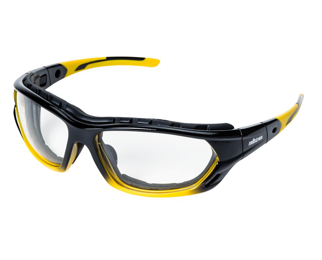 PREMIUM SEALED SERIES Features detachable soft temples and FR rated cloth strap.