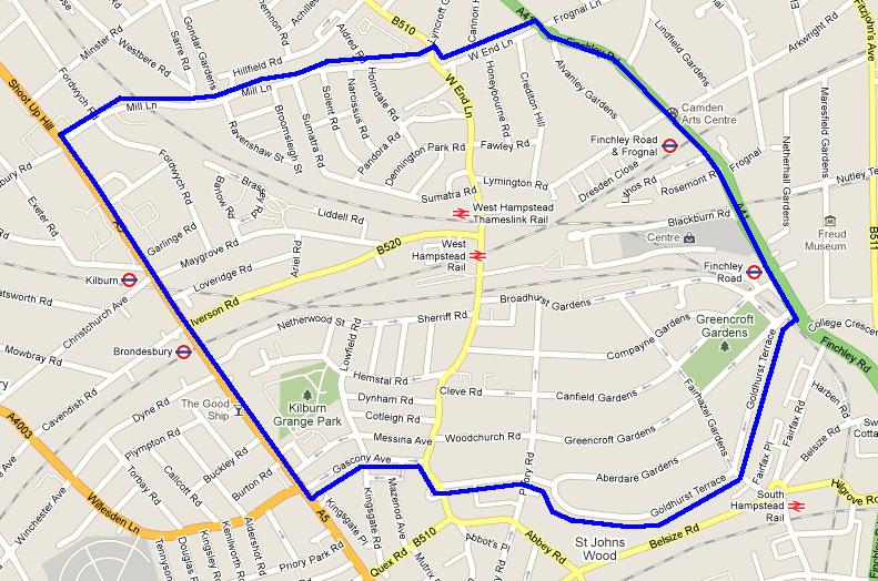 1.0 BACKGROUND 1.1 These schemes concern the West Hampstead area specifically West End Lane and the residential sections to its east and west.