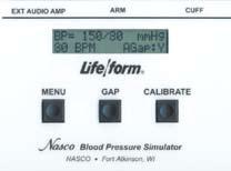 Procedure A Figure 21 Figure 19 Figure 22 Figure 20 Familiarizing Yourself with the Nasco Life/form Blood Pressure Simulator Control Panel Under the display window are three