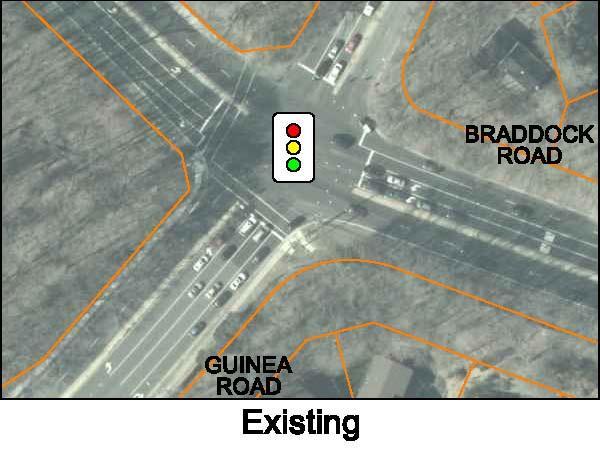 A pictorial summary of the specific proposed improvements follows: Braddock Road