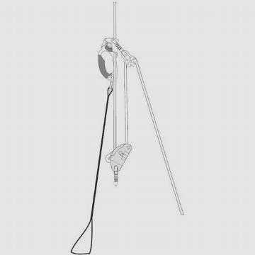 To build the advantage system, insert a bite of rope to the Gri-Gri or other device according to the instructions and attach the device directly to the harness.