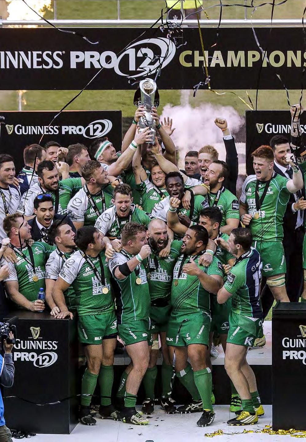 Connacht rugby A club on the rise + + + + Season ticket sales in 16-17 up by Match day ticket sales up by in 16-17 season Comprehensive strategic plan and resources allocated Strong