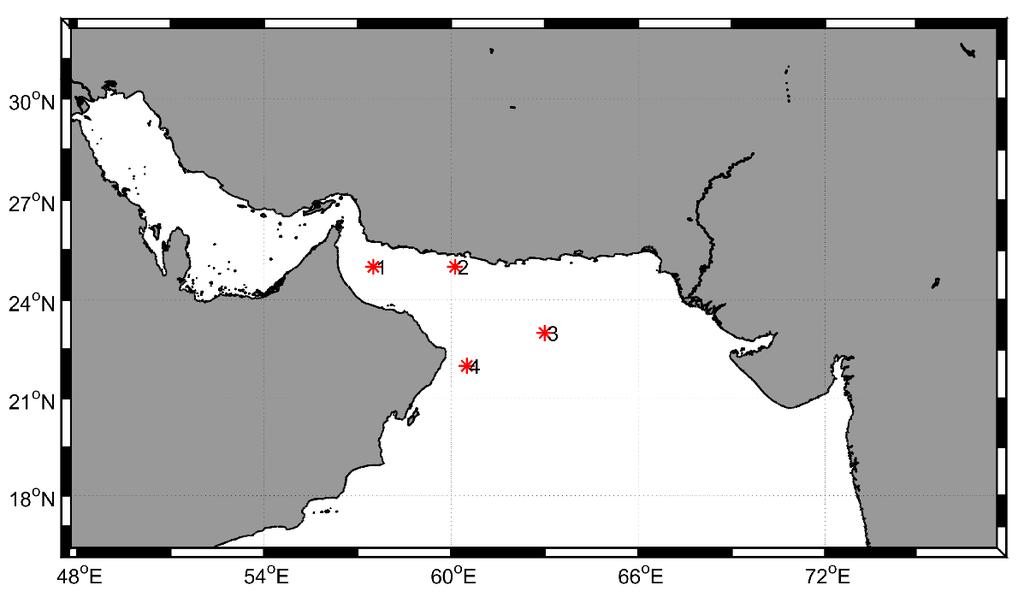 2 Nazanin Chaichitehraniet al.: Overview of Wind Climatology for the Gulf of Oman and the Northern Arabian Sea characteristics over these two regions and address its associated temporal variations. 2.