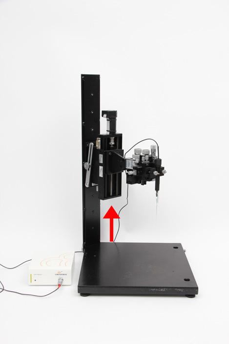 tip into the sample. To be added is the angle the motor has been tilted compared to its vertical position. When the motor moves the sensor vertically into the surface, the angle is 0.