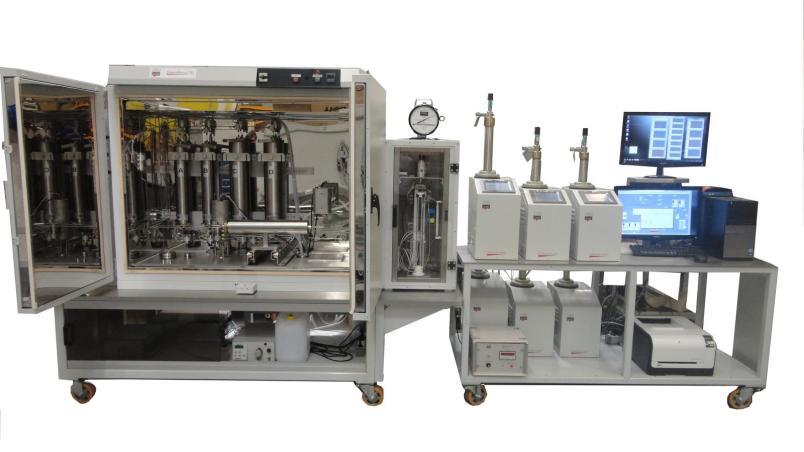 CORE FLOOD SYSTEM FOR MISCIBLE AND IMMISCIBLE GAS FLOODING (GASFLOOD) The Gasflood device is a fully automated, modular core flooding system built to evaluate and optimize oil recovery under miscible
