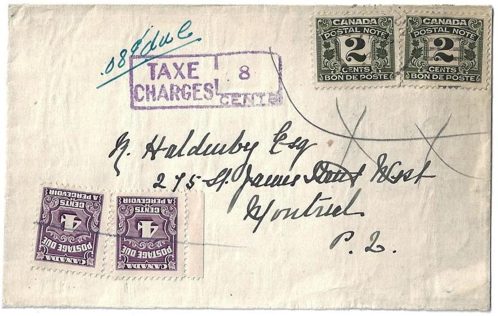 A scarce first postage due issue cover. Choice cover $60.