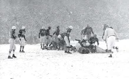 The first Script Ohio was performed Oct. 10, 1936 during the Pittsburgh game. One of the most memorable games in college football history was the Ohio State-Michigan Snow Bowl of 1950.