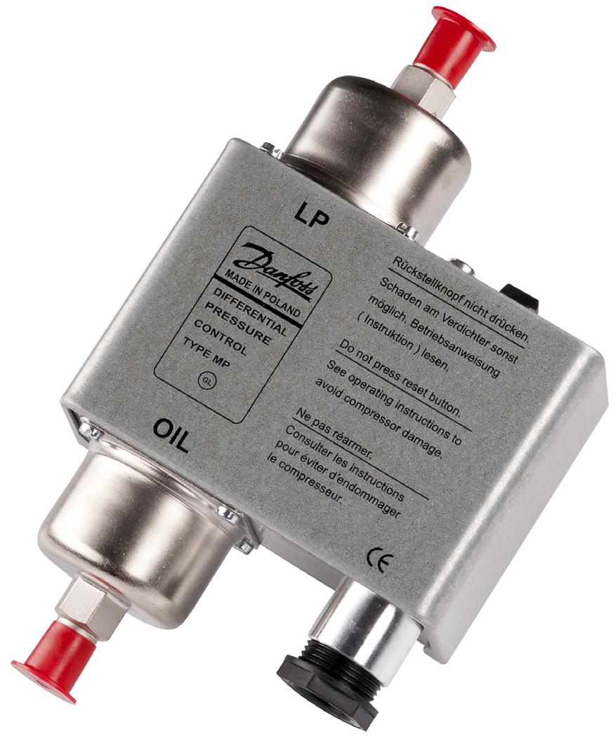Data sheet Differential pressure switch MP 54, MP 55 and MP 55A MP 54 and MP 55 oil differential pressure switches are used as safety switches to protect refrigeration compressors against low