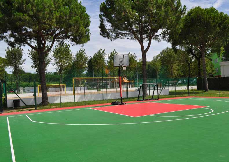 safety during all sports. Moreover, the court can be installed also by non-specialised staff thanks to the Snap-fit coupling system.