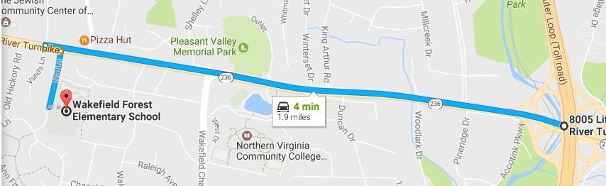 Canterbury Woods Elementary School (8u) 4910 Willet Dr, Annandale, VA 22003: From the Beltway: West on Braddock Road for 2.