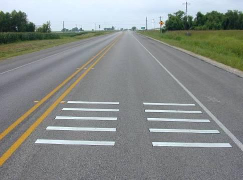 Transverse rumble strips (TRSs) alert drivers to upcoming changes or hazards including lane changes, reduced speed or stop,