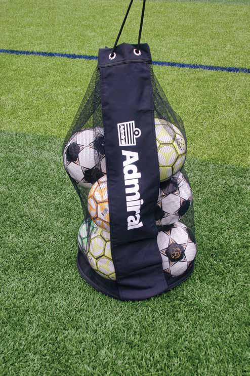 use. Holds up to 15 size 5 balls. Strong reinforced seams with heavy duty braided rope close top.