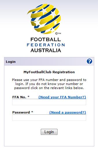 MyFootballClub LOGIN STEP 4 LOG IN To login to your FFA account please visit the MyFootballClub login page here: https://live.myfootballclub.com.