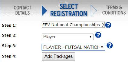 YOUR 2018 CLUB NAME W d. Click Add Packages then select the Next button.