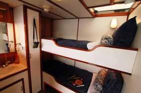 80 ft 2 Arbutus Category 3 Largest cabins, outside door, opening portholes, large private  Small boat