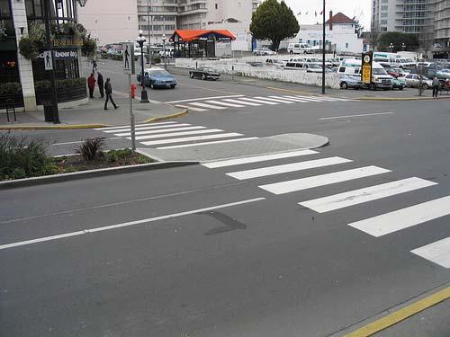 The pedestria safety toolbox i this documet will assist the City of Pasadea i makig decisios about where basic crosswalks (two stripes) ca be marked; where crosswalks with special treatmets, such as