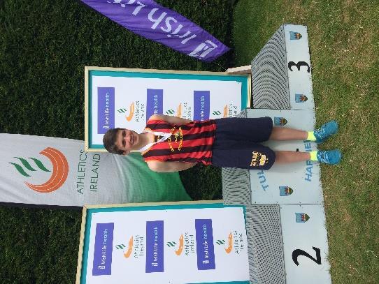 Dillon Ryan U/15 Munster and National Boys U/15 Indoor and Outdoor Pole Vault Champion and National Indoor Record Holder (2.