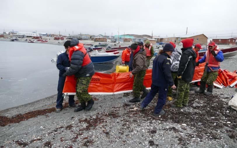 Major Environmental Response Depots (x3) Boom deployment exercise with CCG personnel and community members in Ulukhaktok Typical Community