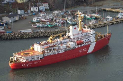 63 m Fuel Capacity: 3,600 t Capable of maintaining a speed of advance of 3 Knots through uniform first year ice 1,400 mm (4.5 ft.) thick. CCGS Louis S.
