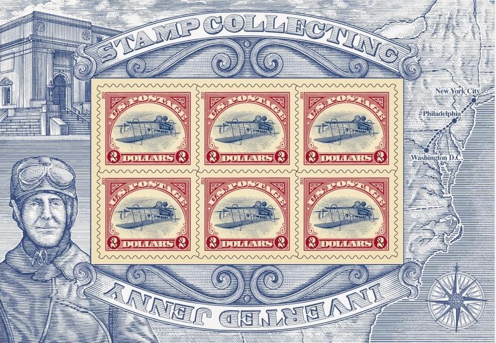 history. In September 2013, the U.S. Postal Service issued a souvenir sheet of the famous Inverted Jenny for the grand opening of the Gross Gallery at the National Postal Museum in Washington, D.C.