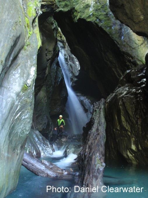 Section 3: The Canyoning Environment The source of one of the most likely causes of death while canyoning is drowning when in canyons during an unexpected rise in water levels.