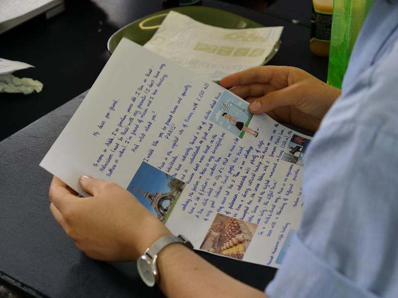 A partnership was established between Kapiti College and their former college, in the suburbs of Paris, and students exchanged letters to talk about their country and what is means to them to