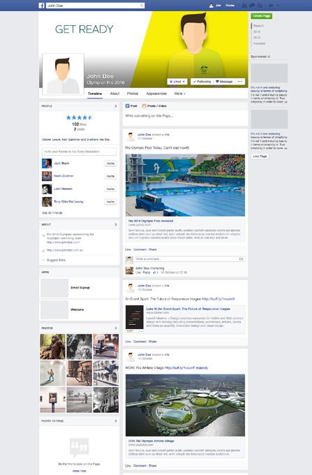 Page Social Heading Media Examples goes here