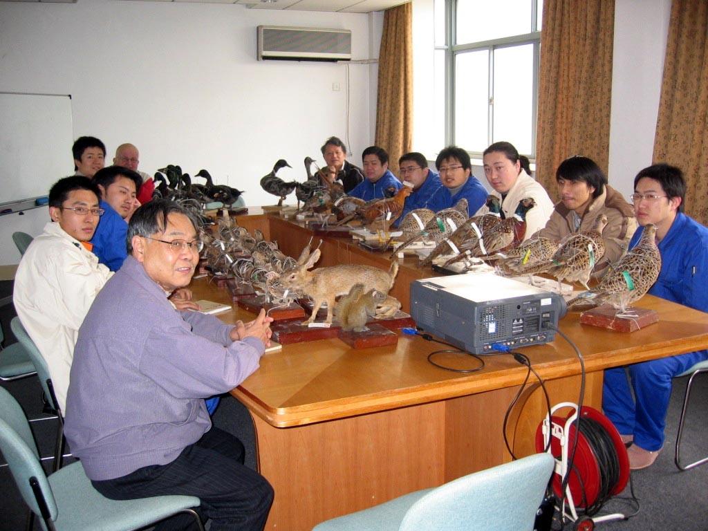 Chinese students and their work after only three weeks of instruction on modern techniques In the early 1970s Eirik started an educational programme for museum taxidermists at the National Museum of