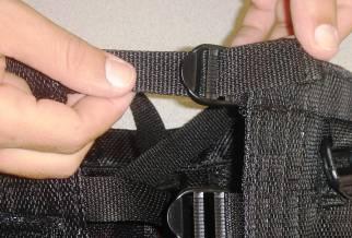 Note that there's a right way and a wrong way to thread the straps into the buckles. It's easy to tell if you've done it wrong: it won't hold tension.