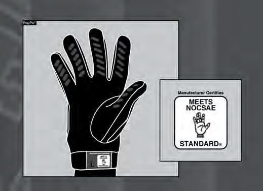Gloves - Rule 1-5-2b Gloves must meet the NOCSAE test standard at the time of